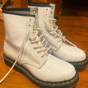 White textured Dc.martens